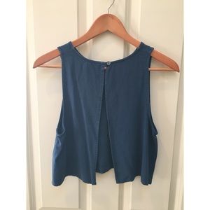 BDG Linen Crop Top